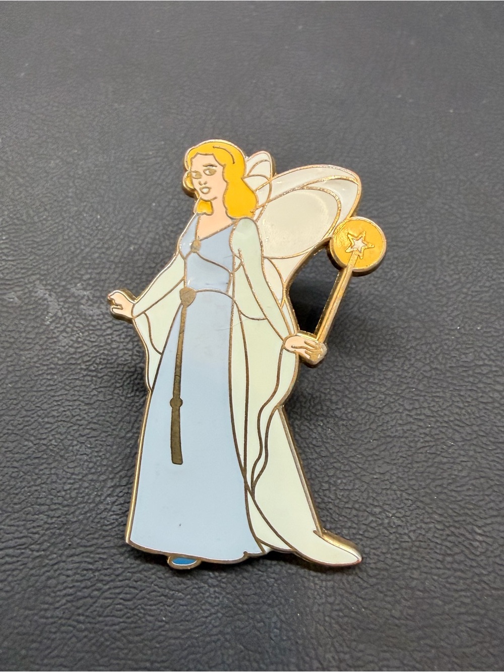 Blue and Cream Fairy Enamel Pin - Women's Accessory